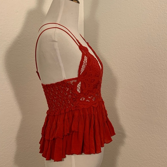 NWT! Free People Intimately Red Adella Cami Top - Picture 6 of 11